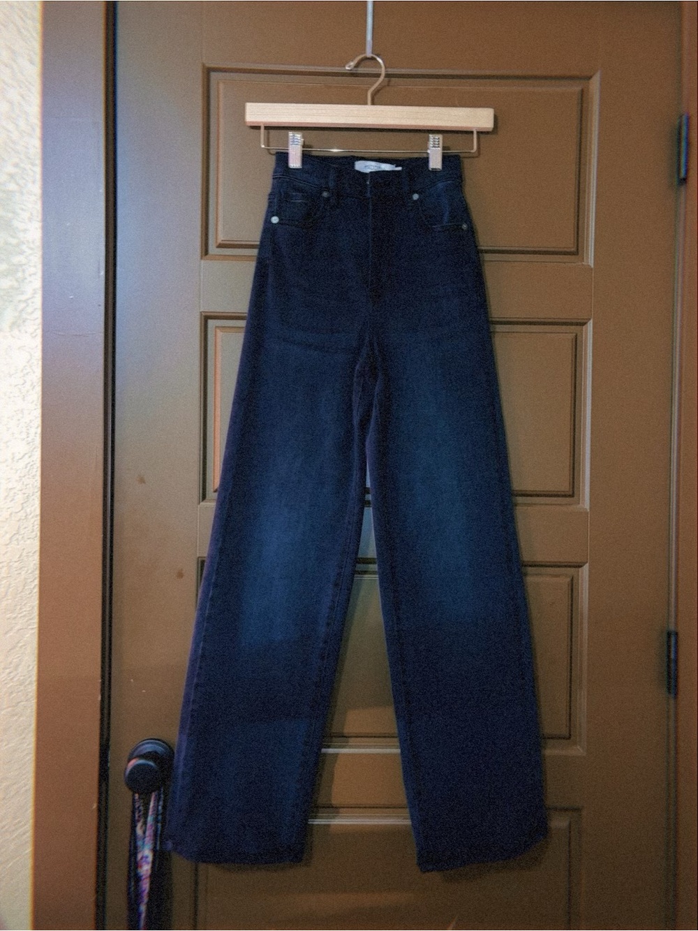 High-Rise Wide Leg Women’s Jeans - Dark Blue